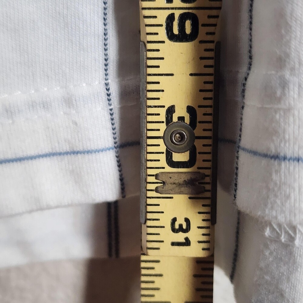 Polo Ralph Lauren Polo Shirt Mens Large White Check Cotton Pony Logo Casual - Picture 8 of 9